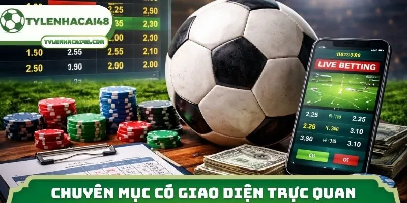 Chuyên mục tỷ lệ kèo có giao diện trực quan