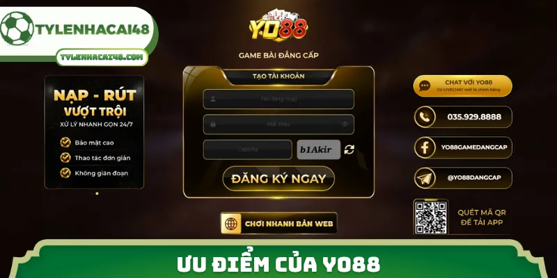 Ưu điểm của Yo88